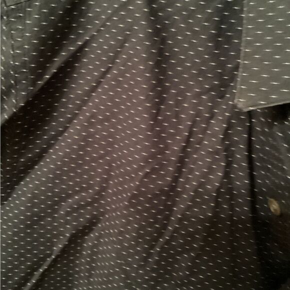 THEORY MENS LARGE DARK BLUE COTTON SHIRT - Picture 4 of 7